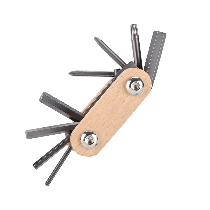 Fahrrad-Multitool Klappbarer Inbusschlüssel-Set Fahrrad-Reparaturwerkzeug-Kit Tragbares