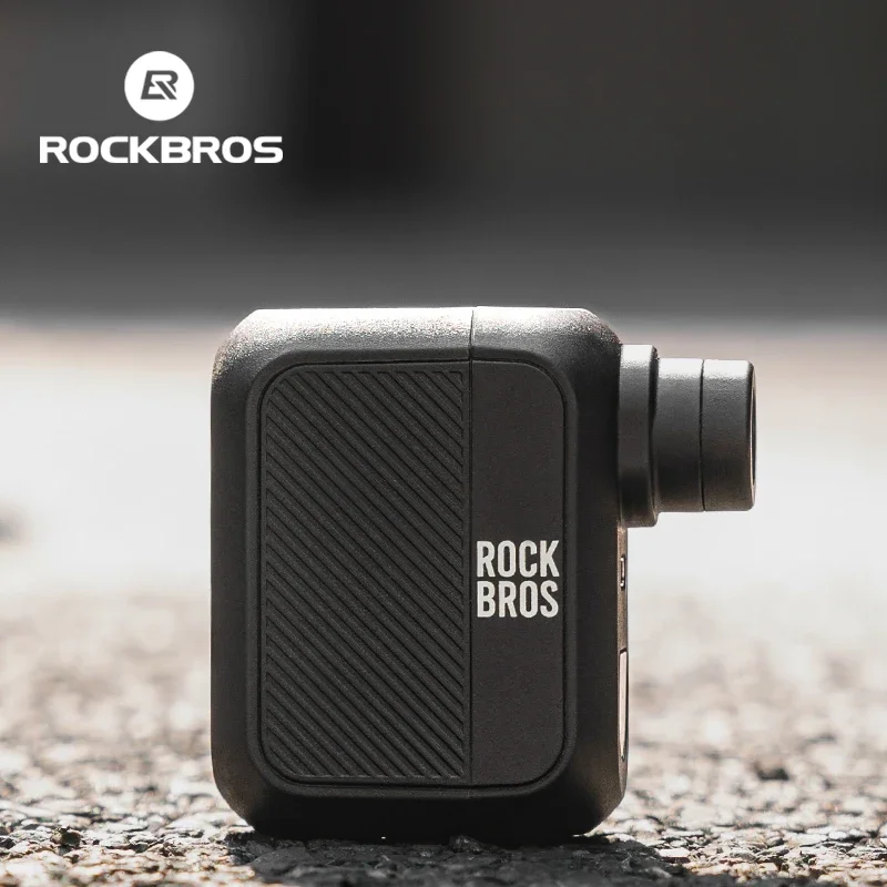 ROCKBROS Fahrradpumpe Mini tragbare elektrische Luftpumpe 100PSI 5V Typ-C wiederaufladbarer