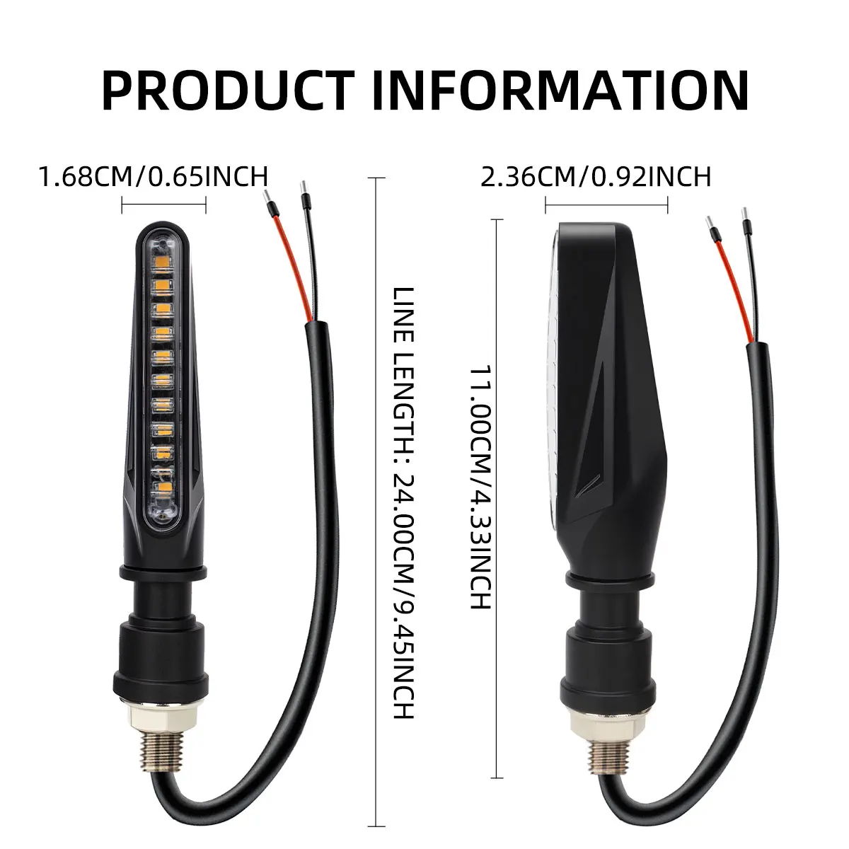 Motorrad Led Blinker Richtungs Indikatoren Bernstein Blinkende Blinker – Bild 5