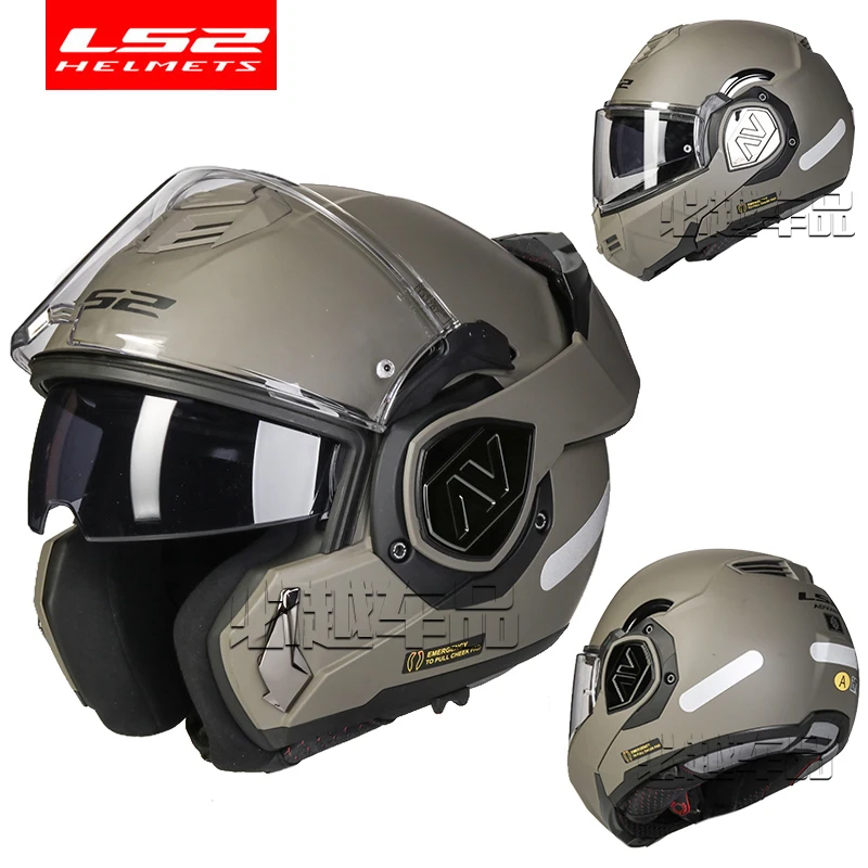 LS2 FF906 Advant Klapphelm Motorradhelm Modularhelm mit Doppelvisier – Bild 4