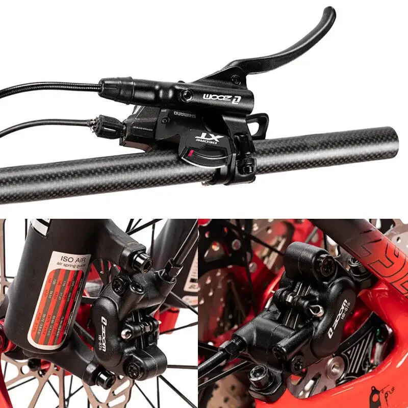 ZOOM 4-Kolben-hydraulische Scheibenbremse HB876 Fahrradbremsen-Set – Bild 5