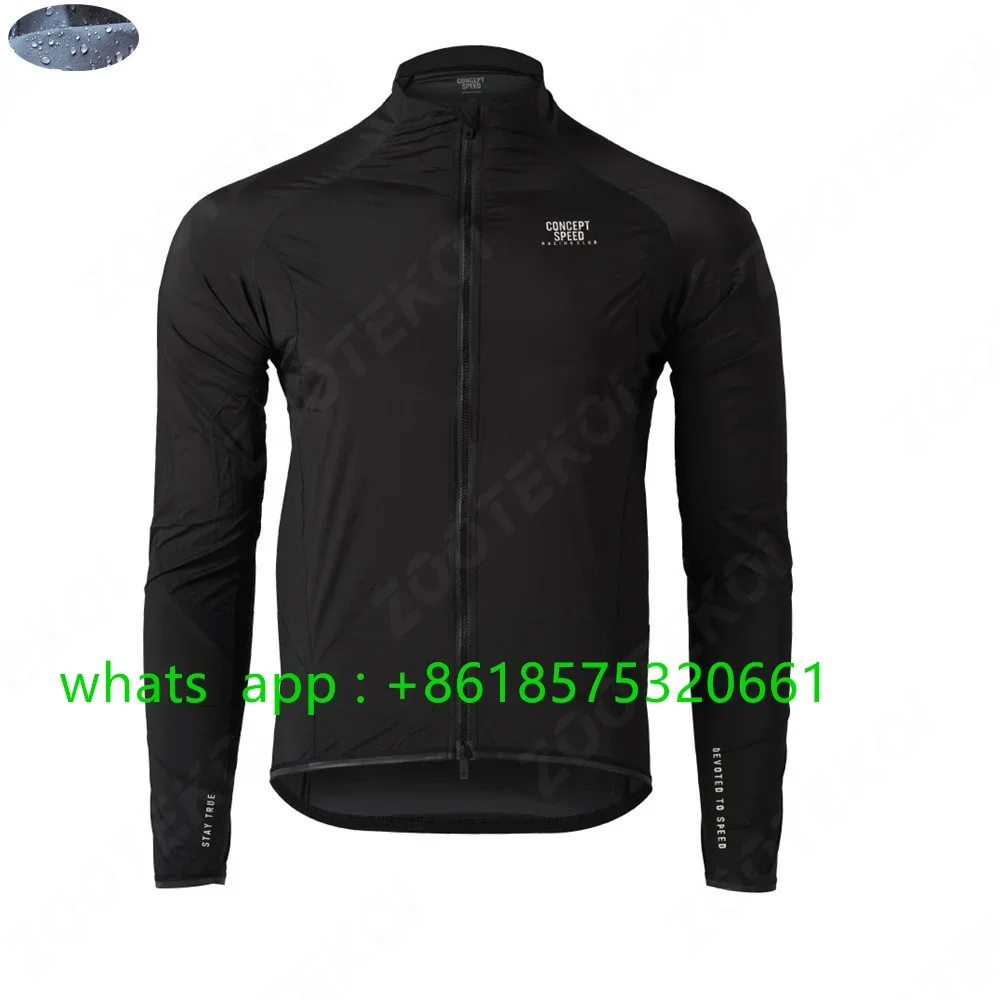 Concept Speed Neue Unisex-Fahrradjacke, wasserdichte Windjacke, leichter, ultraleichter Langarm-Regenmantel
