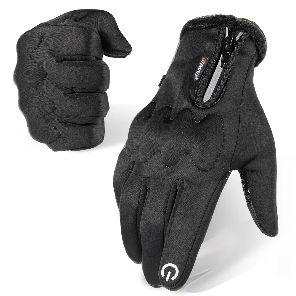 Winter-Motorradhandschuhe, thermischer Touchscreen, winddicht, rutschfest, Schutzausrüstung für Sport