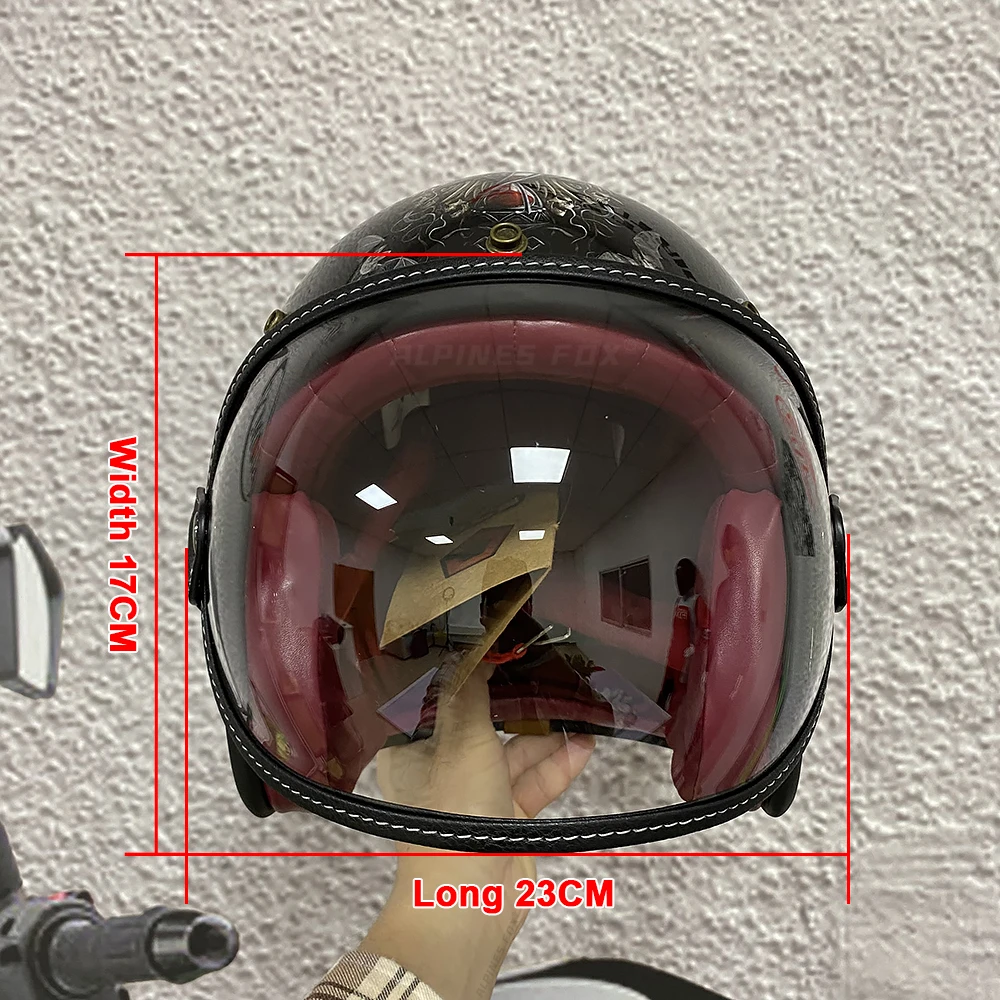 Universal Motorrad Helm Bubble Shield Visier Linse passen alle Vintage – Image 6