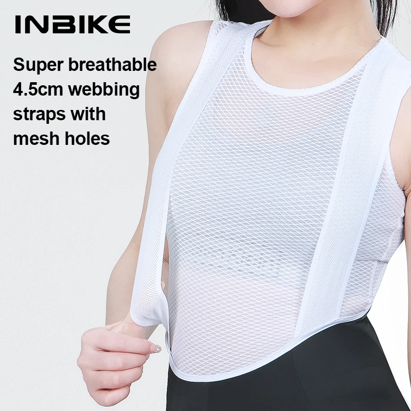 INBIKE Damen Radsport-Trägerhose, gepolsterte Fahrradstrumpfhose – Image 4