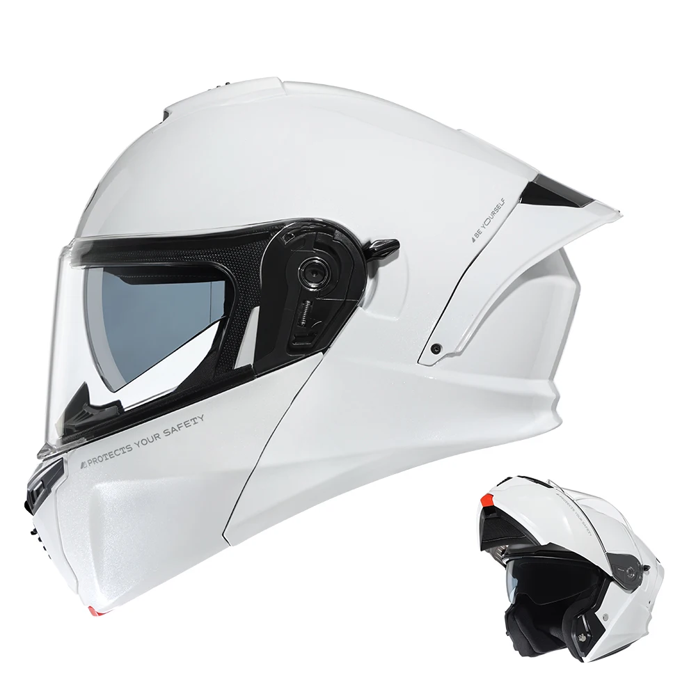Modularer Motorradhelm ECE 22.06 zertifiziert, DOT-geprüft, für Männer und Frauen, Integralhelm, Klapphelm