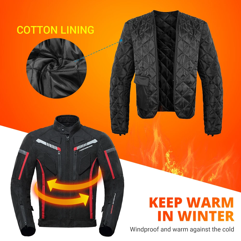 Wasserdichte Motorrad jacke Männer Motorrad fahrer jacke Moto Road – Image 3