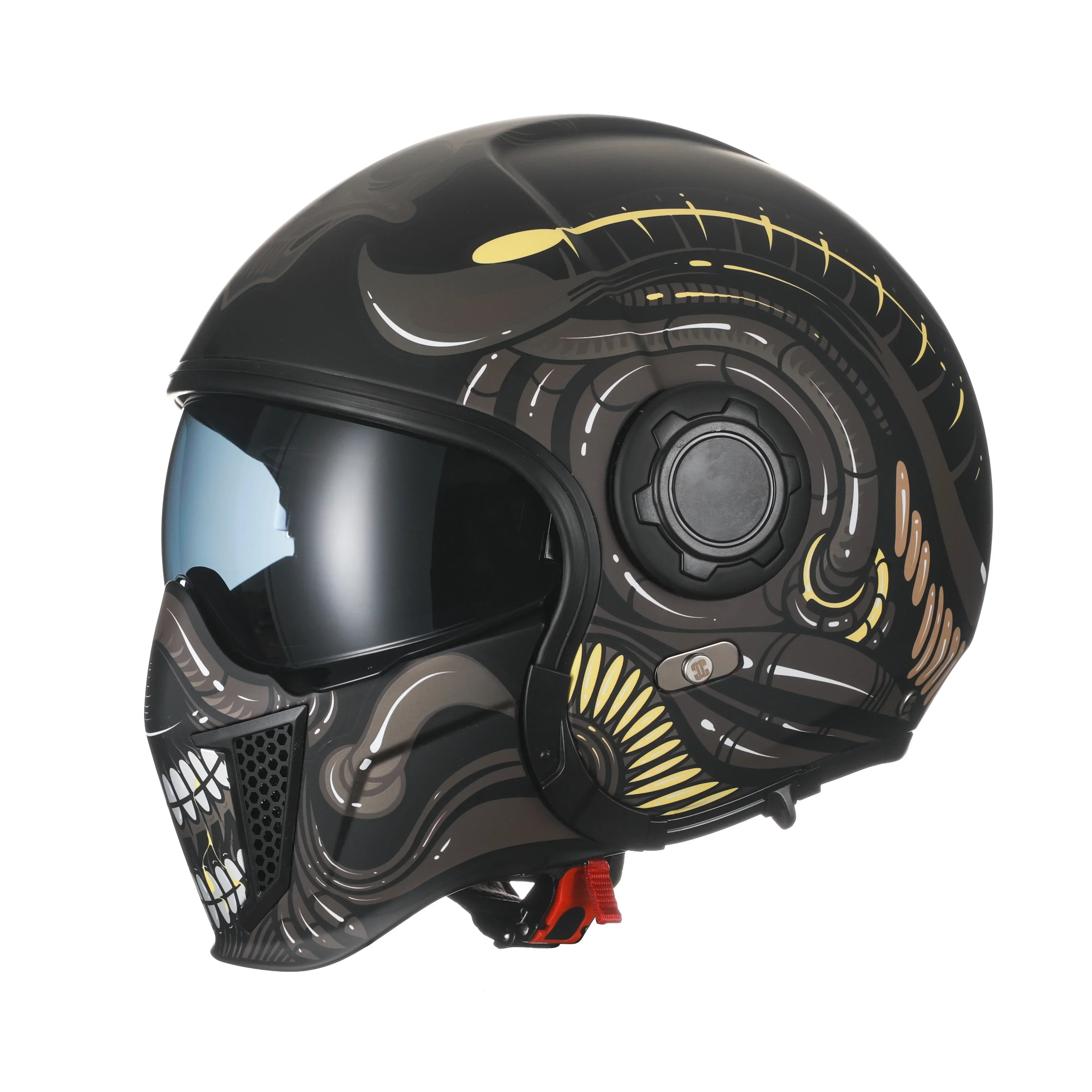 Modular Motorcycle Helmet Full Face Open Face Retro Helme DOT ECE – Bild 5