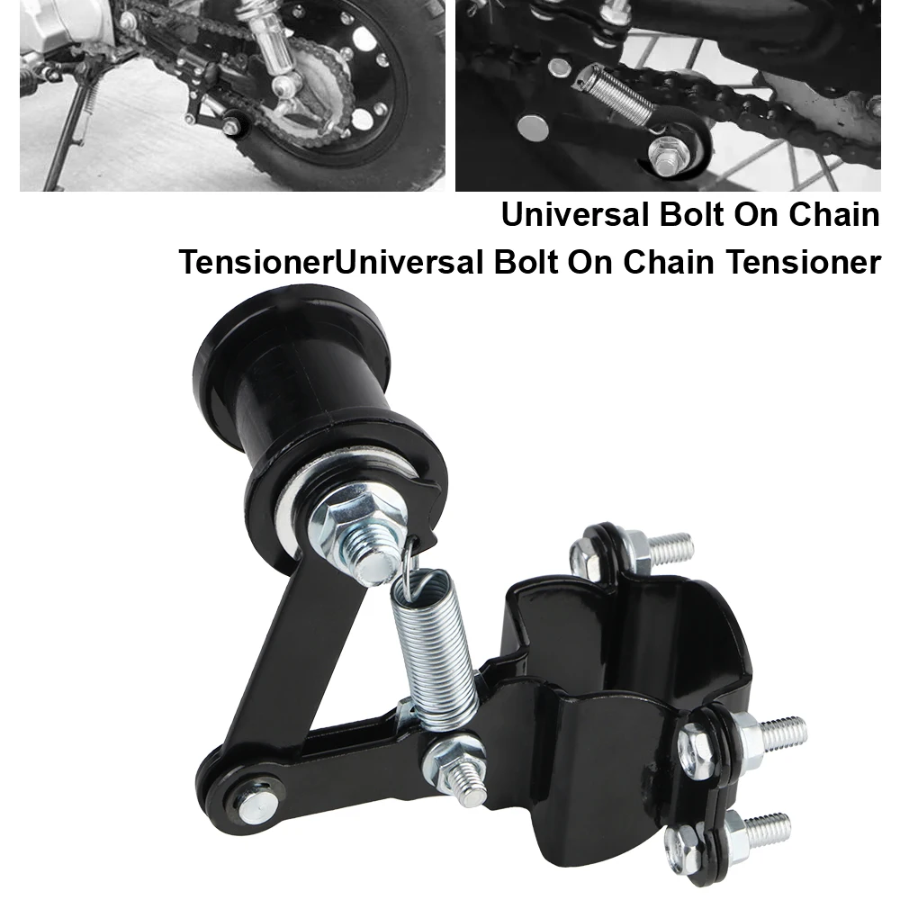 Kettenradteile Werkzeuge Universalführung mit Führungsrädern Fahrrad Motorrad Kettenspanner Spanner 4-Rad