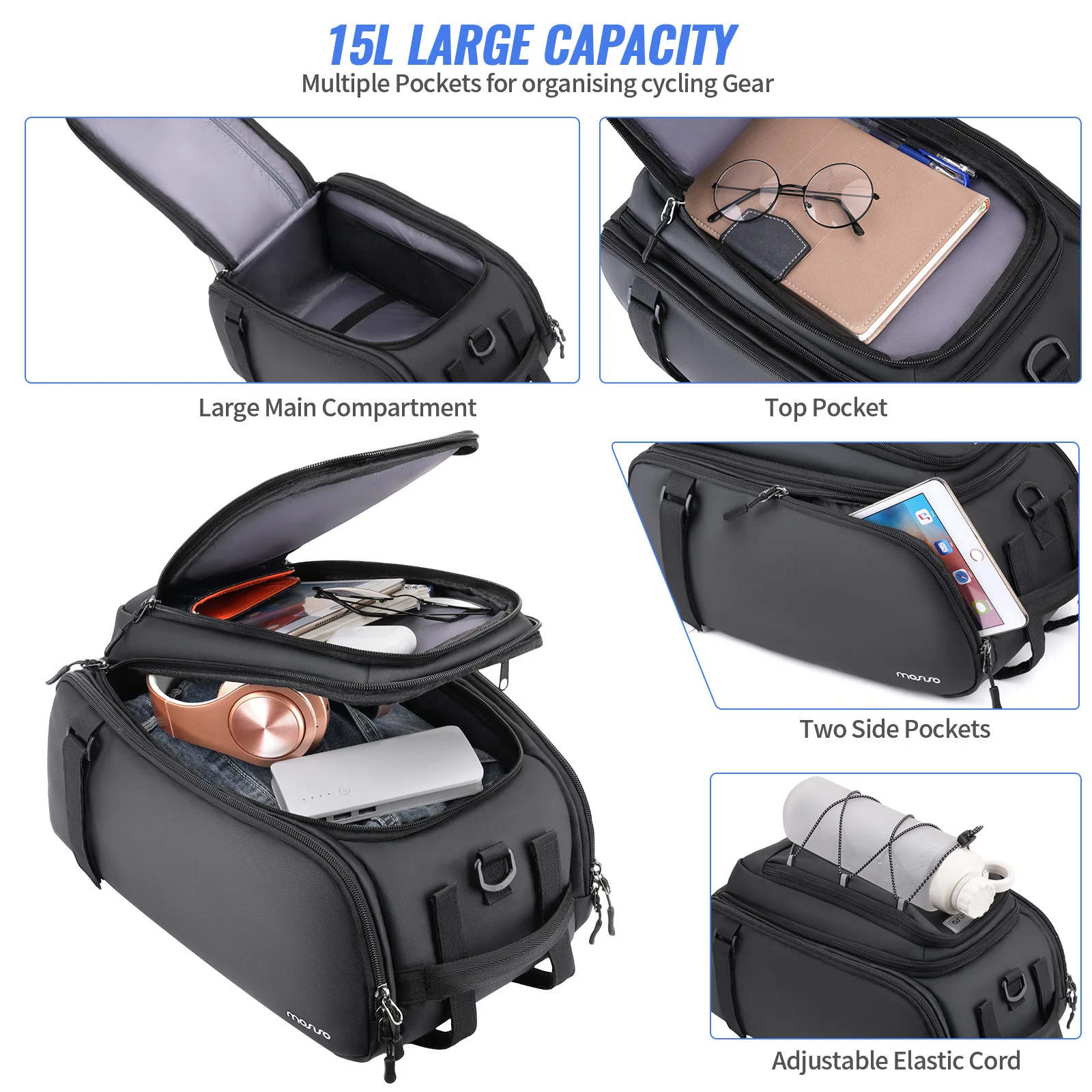 Fahrradtasche für Gepäckträger, E-Bike Hecktasche – Image 3