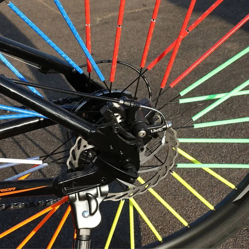 Beutel Fahrrad-Speichen-Reflektoraufkleber Warnstreifen DIY (12 Stück) – Image 5