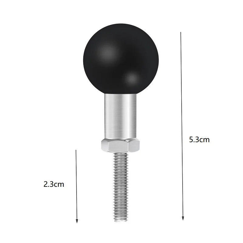 1 "Ball Kopf Adapter M6 Aluminium Gewinde Schraube für MTB Mount – Image 3