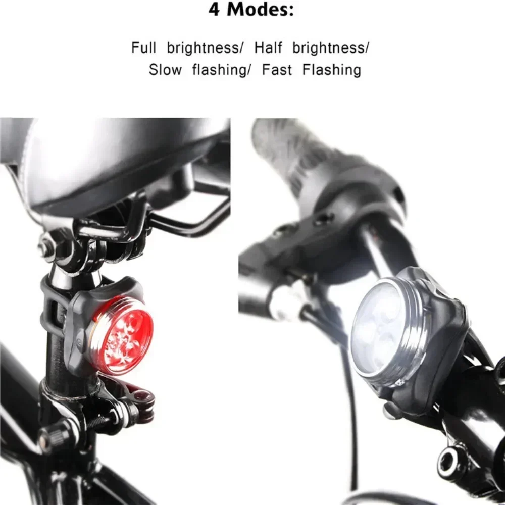 USB wiederaufladbares Fahrradlicht-Set, superheller Frontscheinwerfer – Bild 4