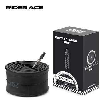 RIDERACE Fahrradschlauch 20 26 27.5 29 17.5/2.125/2.4 MTB Mountainbike-Reifen 48mm AV F/V Schrader Presta