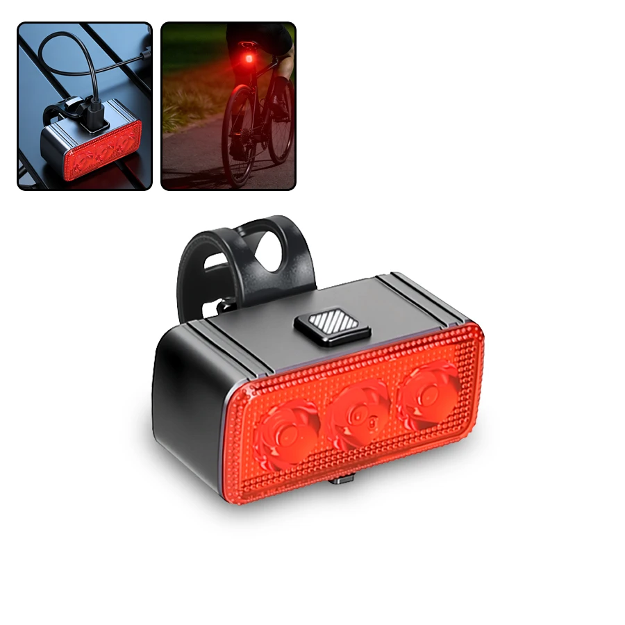 Fahrrad Vorder- und Rücklicht Set USB-Aufladbare Scheinwerfer MTB Rücklicht LED Wasserdichte Laterne