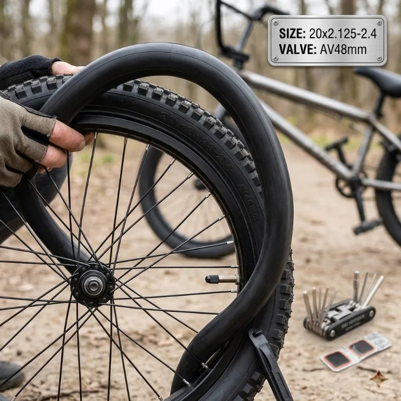 20 26 29 Zoll Fahrradschlauch 26x1.75 20x2.125 29x2.25 26x2.5 AV48mm Schrader-Ventil Langlebiger
