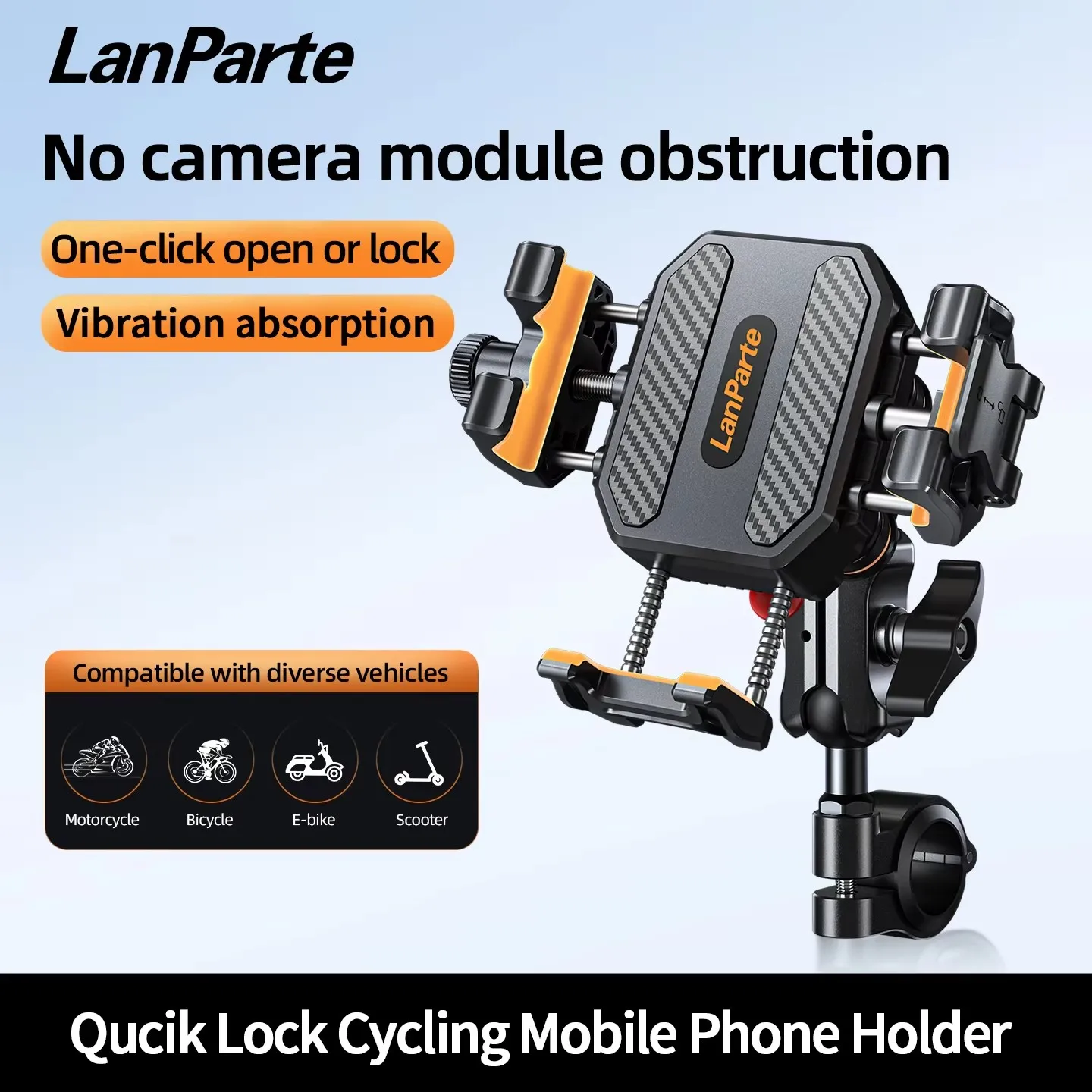 Motorrad-Handyhalterung 15W Kabelloses Ladegerät 36W Typ-C – Bild 3