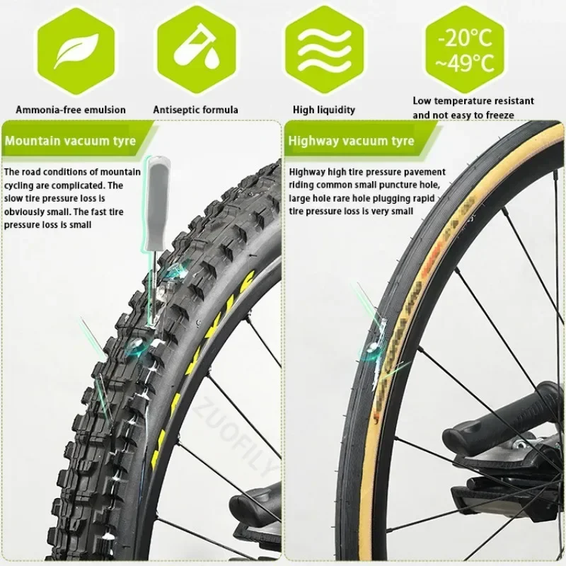 120 ml Fahrrad Tubeless Reifen Dichtstoff MTB Rennrad Reifen Reparatur – Image 5