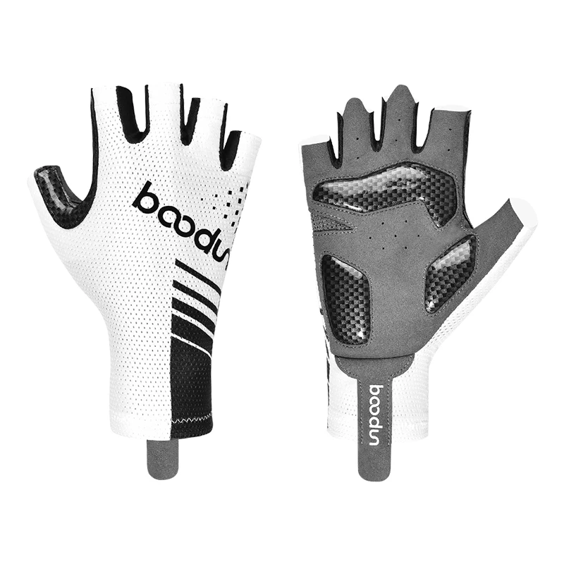Halbfinger-Fahrradhandschuhe, Halbfinger-Rennradhandschuhe für Herren und Damen, Lauf- und Fahrradhandschuhe