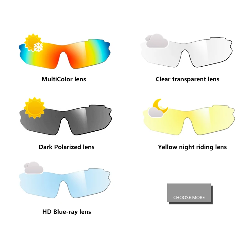 Polarisierte Sport-Fahrradbrille Damen- und Herren-Sonnenbrille – Image 3