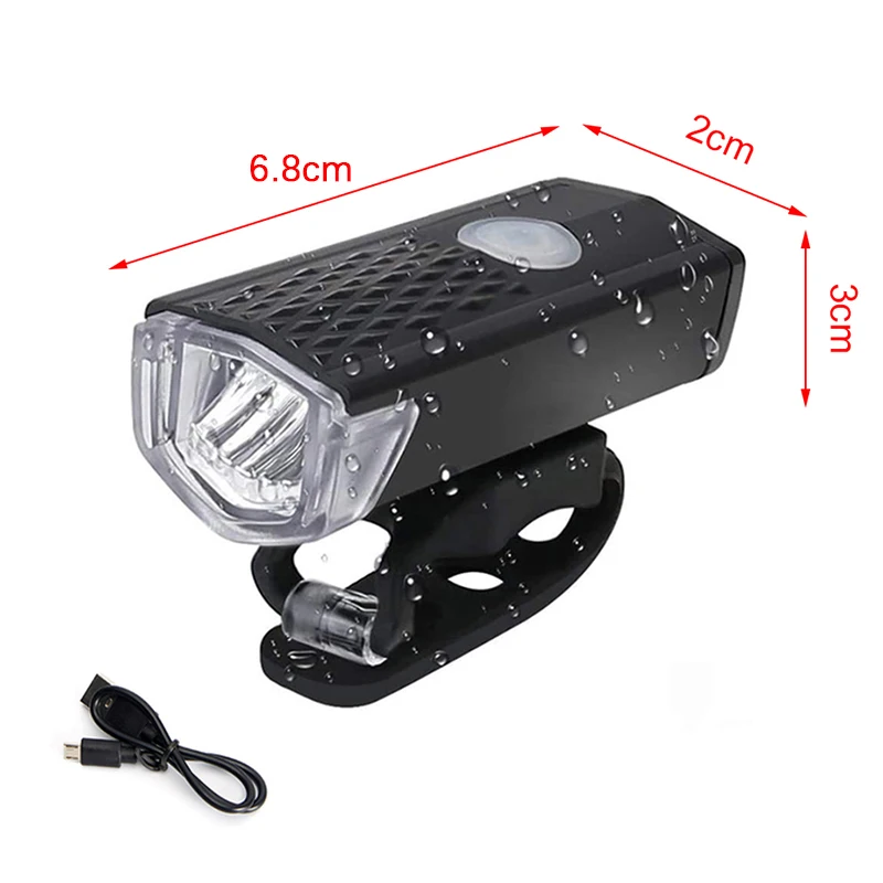 Fahrradlicht USB LED Wiederaufladbares Set Rennrad Vorder – Bild 3