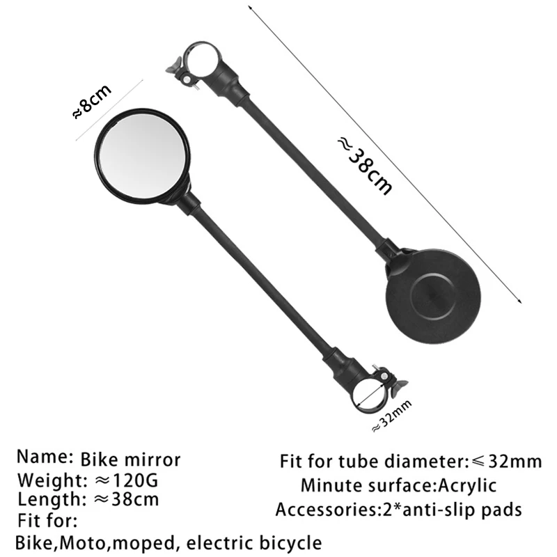 Fahrrad Rückspiegel Lenker Spiegel 360 für Mountain Road Bike Motorrad – Bild 4