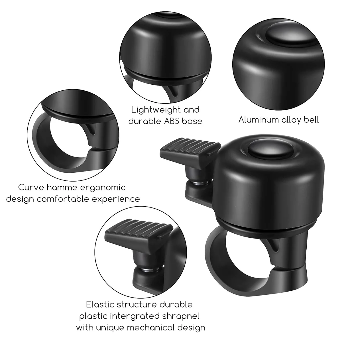 MTB Fahrrad Sicherheit Warnung Horn Fahrrad Glocke Aluminium Legierung – Image 4