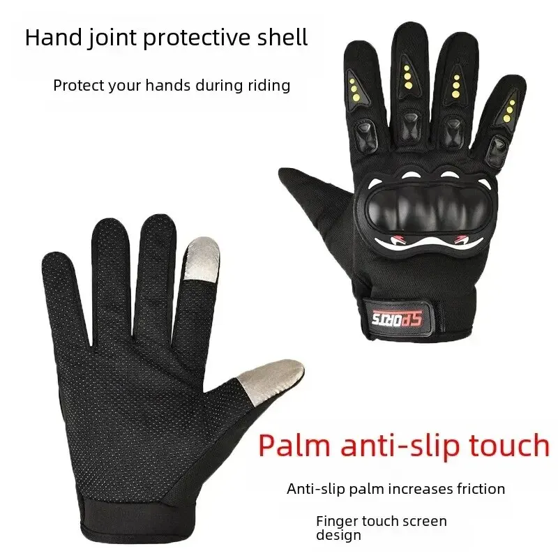 Vollfinger-Motorradhandschuhe für Herren Touchscreen-fähig Outdoor – Bild 5
