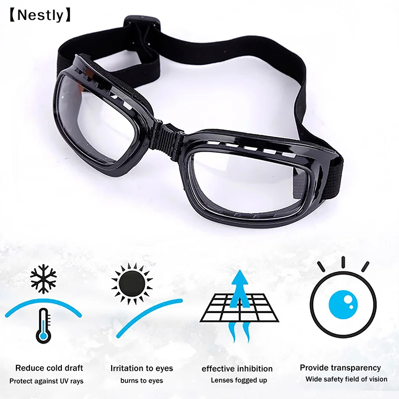 Schutzbrille, Motorradbrille, faltbare Brille, beschlagfrei – Immagine 3