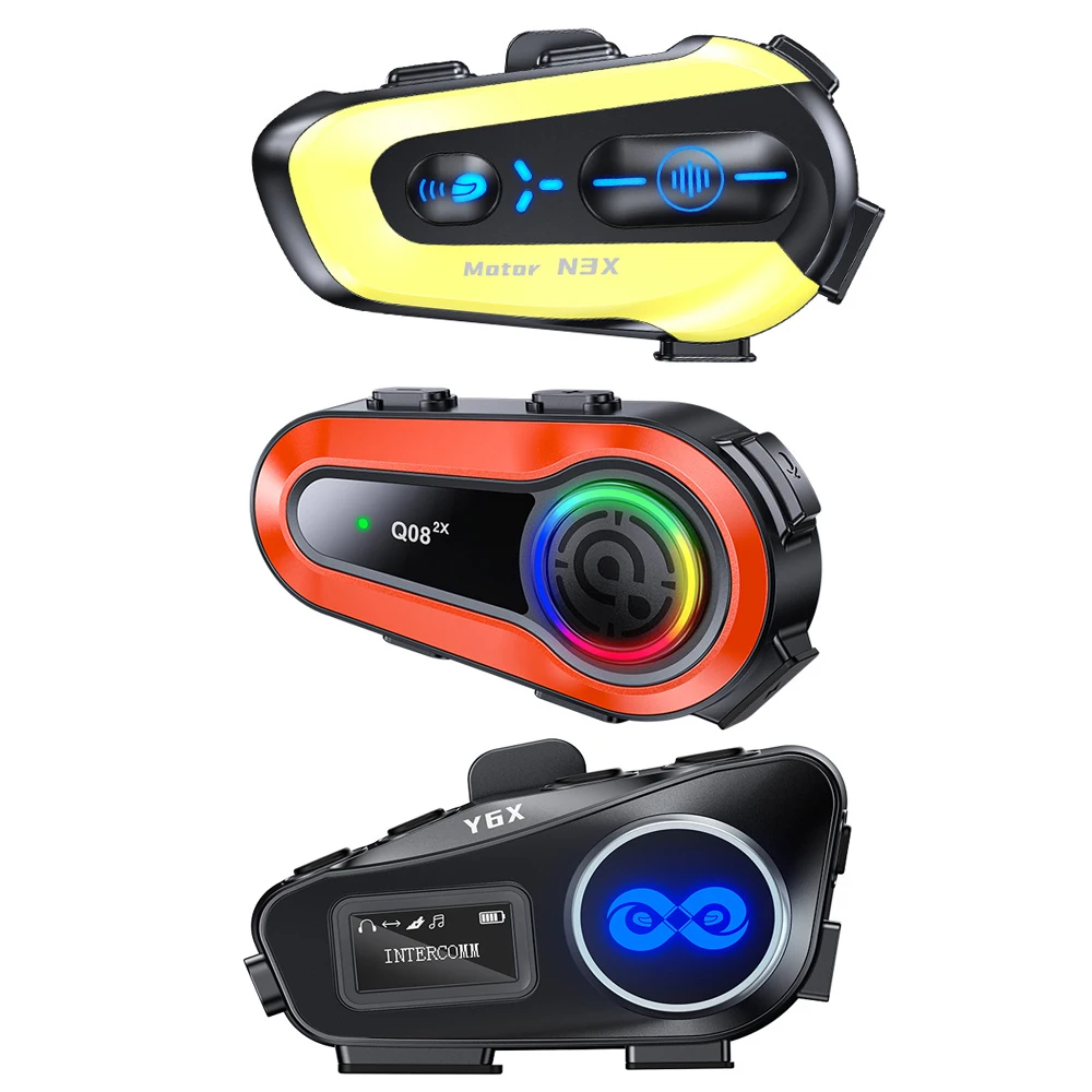 Motorradhelm Bluetooth Headset Intercom Mikrofon Universal Zubehör – Bild 3