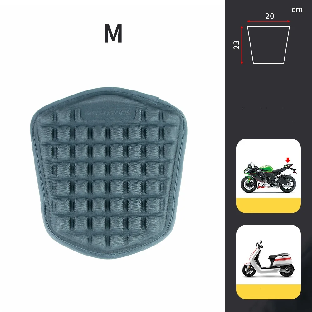 Motorrad-Sitzkissen, Motorrad-Gel-Sitzpolster mit stoßdämpfendem, atmungsaktivem Sitzbezug