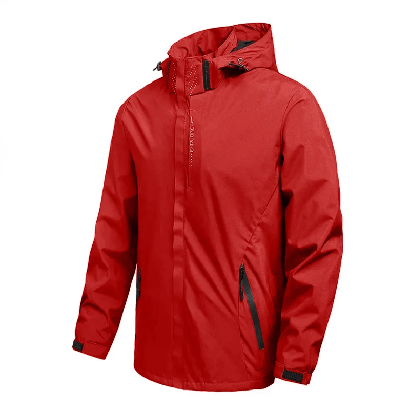 Wasserdichter Outdoor-Regenmantel für Herren, leichter Fahrradmantel – Image 4