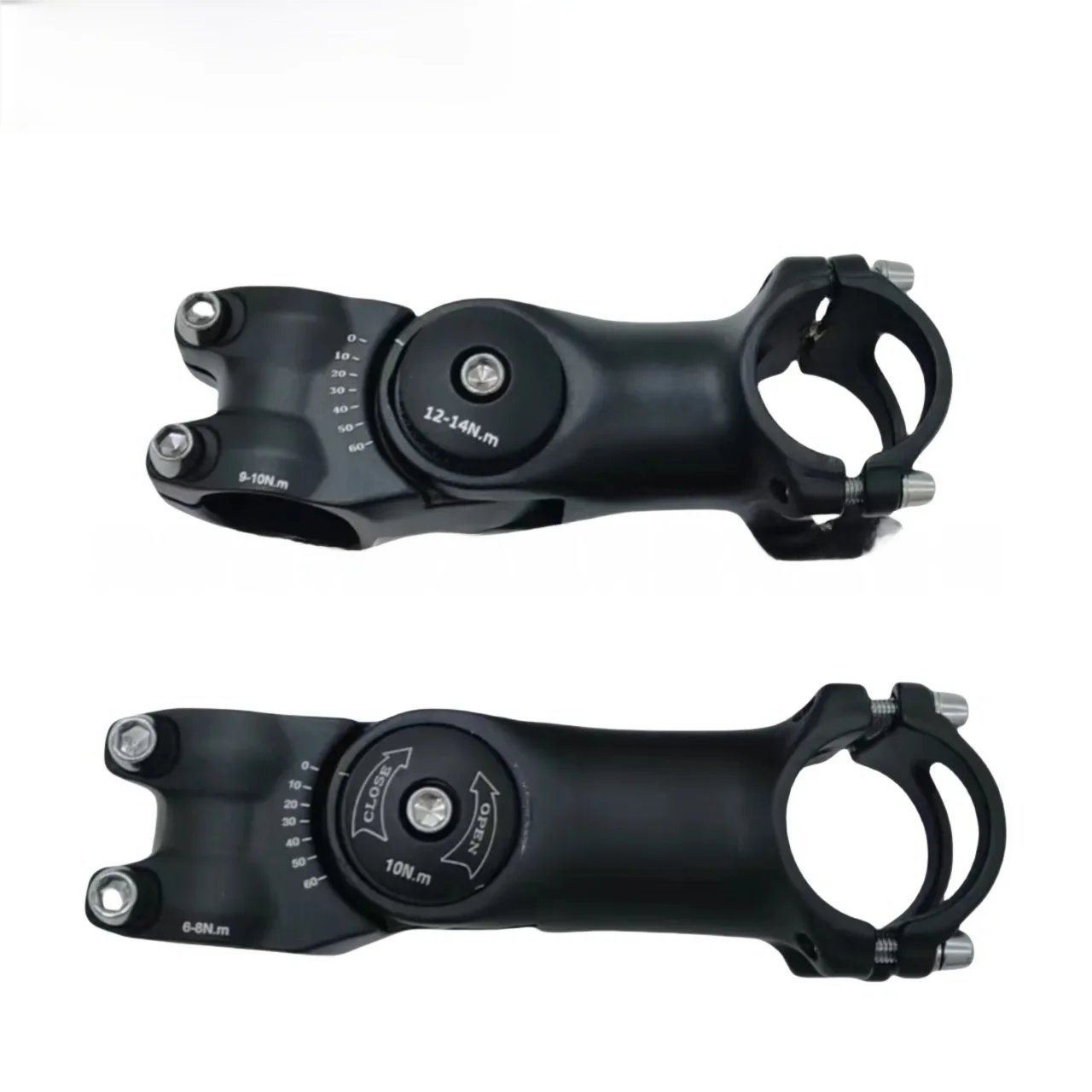 Verstellbarer MTB-Vorbau 31,8mm 90/100mm 0-60 ° Riser-Lenker aus – Image 3
