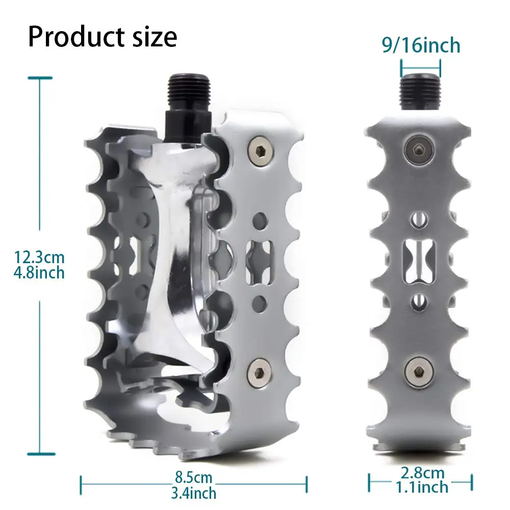 ZTZ Fahrradzubehör Pedale Fahrradpedale aus Aluminiumlegierung 9/16 – Image 3