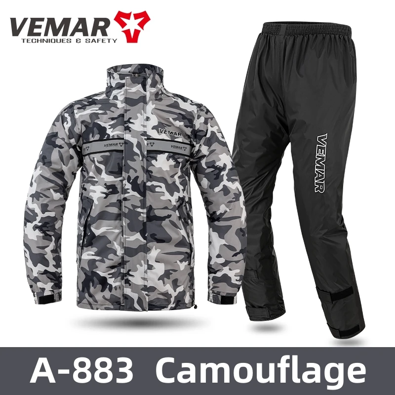 Motorrad-Regenanzug Wasserdichte Reflektierende Jacke und Hose Set für Männer und Frauen Motocross Motorrad