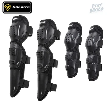 SULAITE Motorrad Knie Pads und Ellenbogen Pads Reiten Schutz Gears Outdoor Sport Motocross Ausrüstung Moto