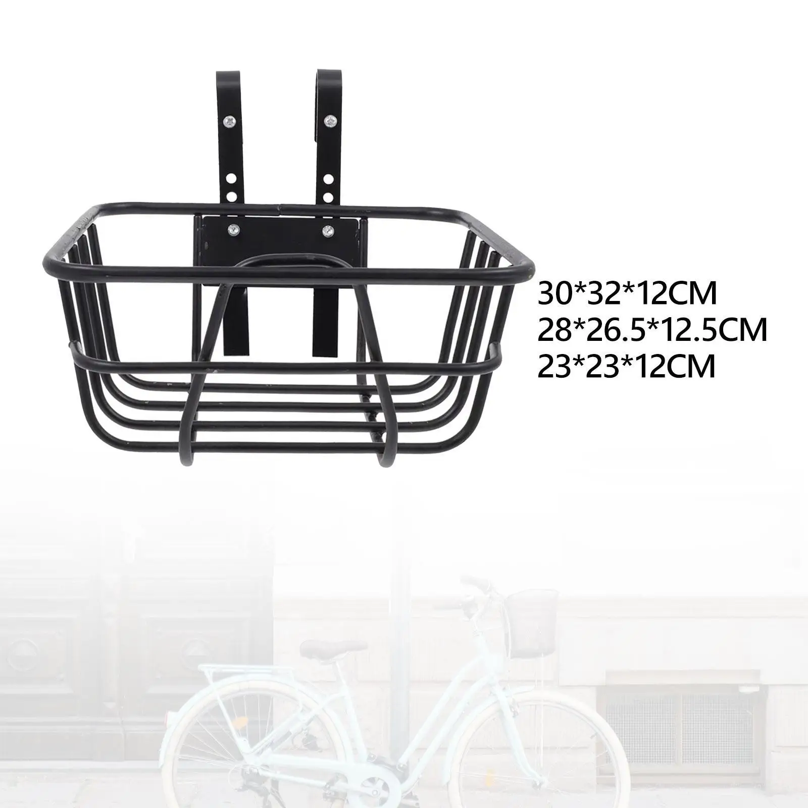 Vorderer Fahrradkorb, Fahrrad-Lenkstkorb, Fahrradzubehör, Eisen-Gepäckträgerkorb für Fahrräder
