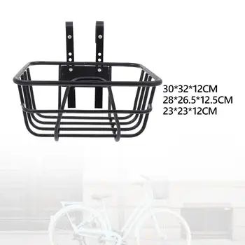 Vorderer Fahrradkorb, Fahrrad-Lenkstkorb, Fahrradzubehör, Eisen-Gepäckträgerkorb für Fahrräder