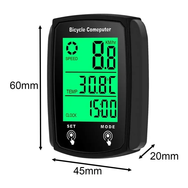 Fahrradcomputer LCD Digital Kabelgebundener Fahrradtacho – Image 4