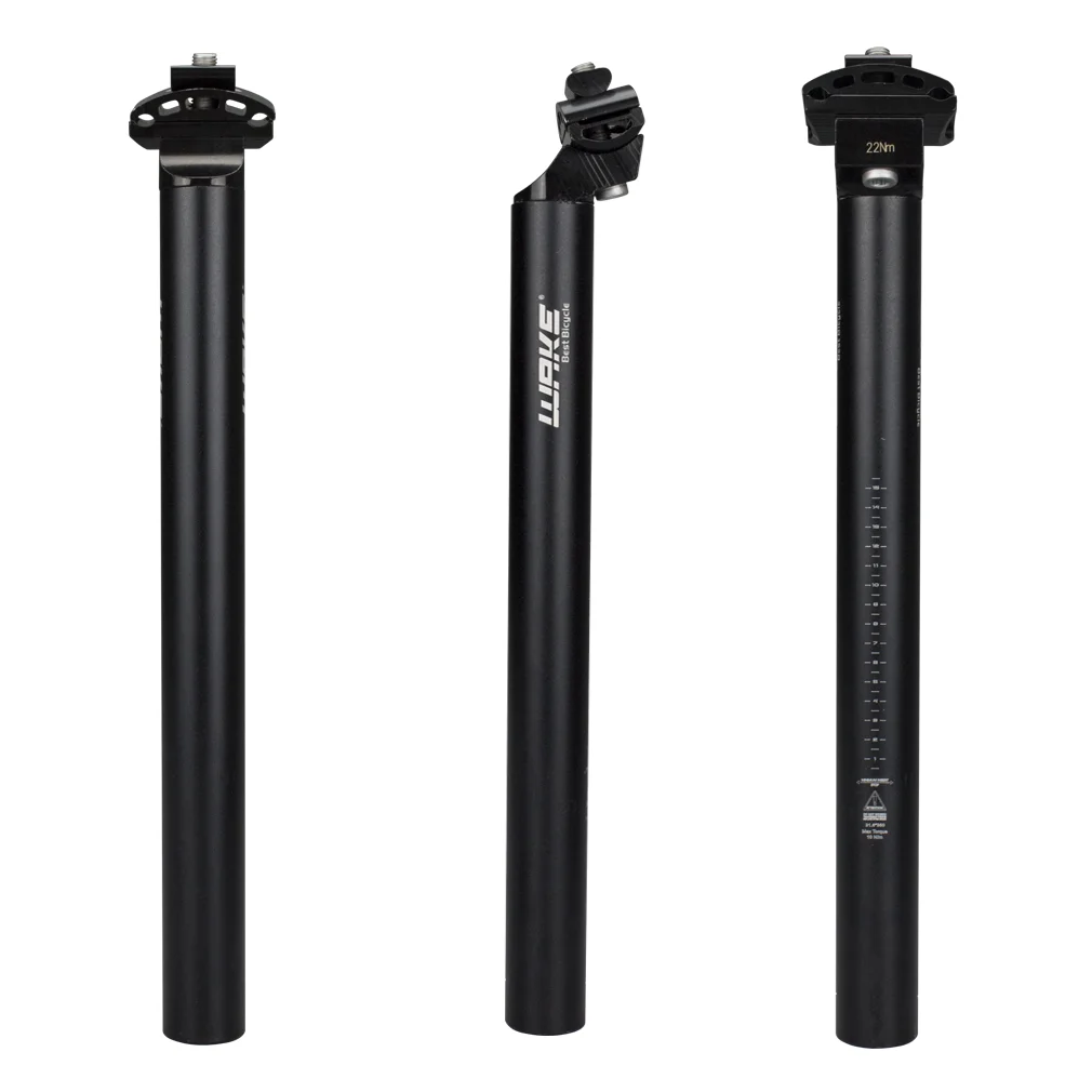 WAKE Fahrrad Sattelstütze 25,4 27,2 28,6 30,4 30,9 31,6 350mm – Immagine 5