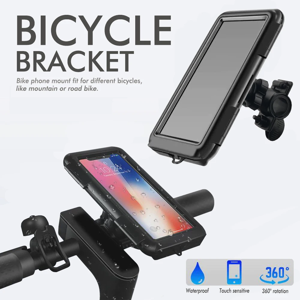 Wasserdichter Motorrad- und Fahrrad-Handyhalter für Lenker – Bild 3