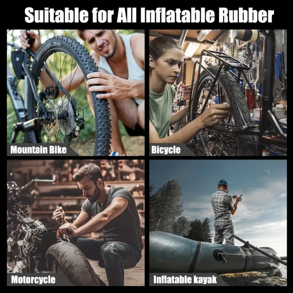 Professionelles Fahrrad-Schlauch-Reparaturset Vulkanisierende Flicken – Image 4