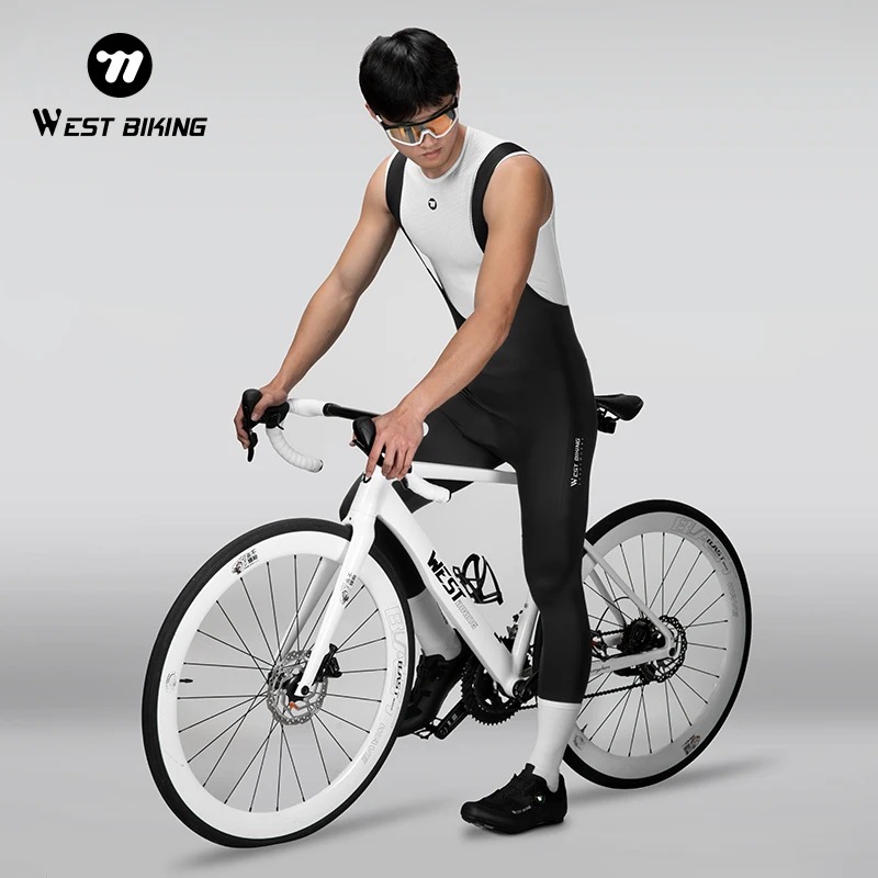 WEST BIKING Herren Damen Radhose Sommer Schnelltrocknend 3D Gel-Polster MTB Bike Trägerhose Atmungsaktive