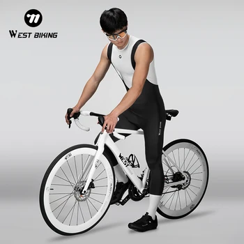 WEST BIKING Herren Damen Radhose Sommer Schnelltrocknend 3D Gel-Polster MTB Bike Trägerhose Atmungsaktive