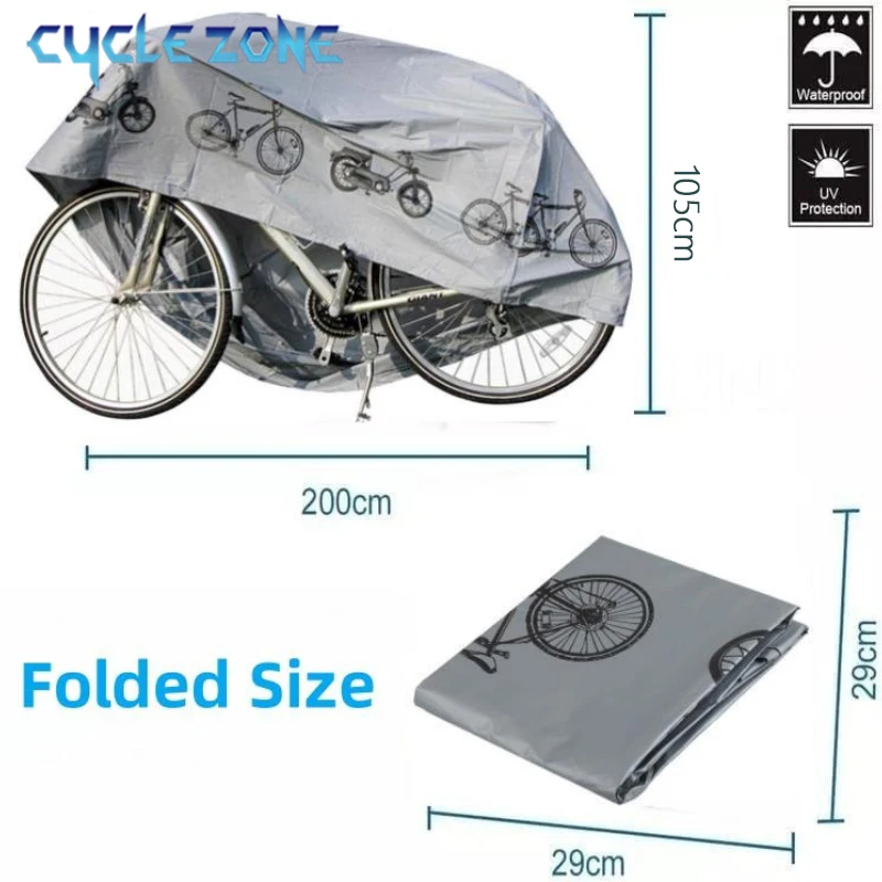 Fahrradabdeckung Motorrad Regenschutz Wasserdicht Staubdicht Anti-UV – Bild 5