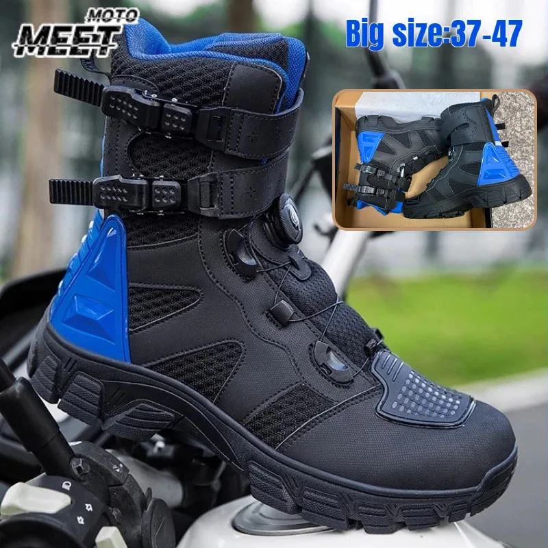 Leder Wasserdichte Motorradstiefel Sportschuhe Motorradausrüstung Fahrradstiefel Retro Reitschuhe Motor Van