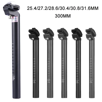 Fahrradsattelstütze 25,4MM 27,2MM 28,6MM 30,4MM 30,8MM 31,6MM Mountainbike-Sattelstütze 300MM