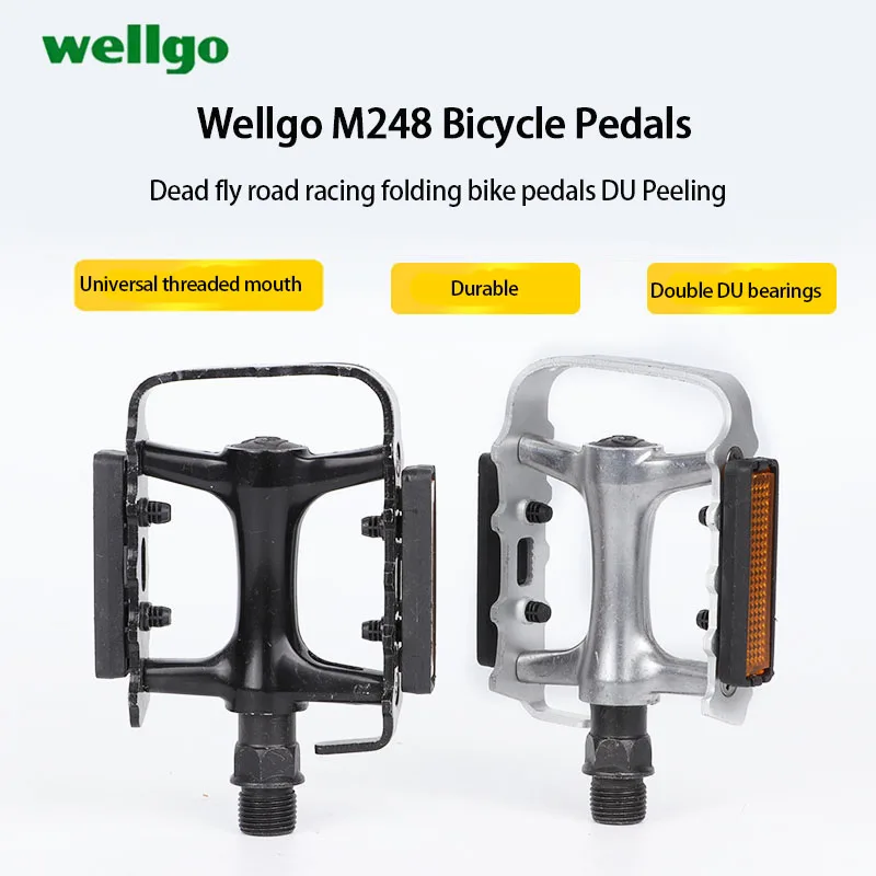 WELLGO M248 MTB-Pedale Aluminium Rennrad Rutschfeste Ultraleichte – Image 4