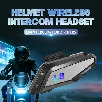 Intercom 300M Motorradhelm Bluetooth Intercom-Headset Kabelloses Intercomunicador Moto Wasserdichtes