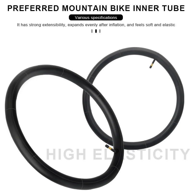 RIDERACE Fahrradschlauch 20 26 27.5 29 17.5/2.125/2.4 MTB – Immagine 4